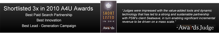 A4U award banner