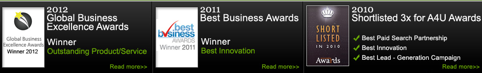 2010 A4U Award for the Best Paid Search Partnership